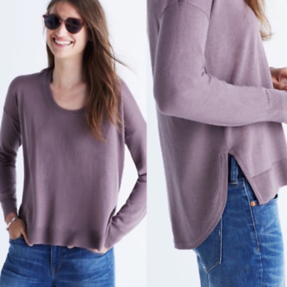 Madewell Sweaters - Madewell Purple Knitted Sweater XS 100% Merino